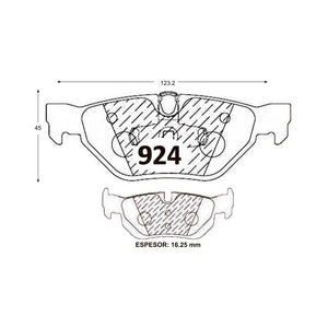 Pastillas de Freno Traseras GTX CLASSIC P0924 Bmw 325i 01 - imagen 3
