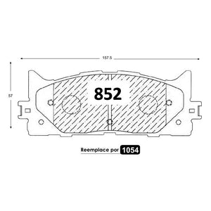 Pastillas de Freno ITAL BRAKES PM P0852 Toyota Camry D 02/04 - imagen 3