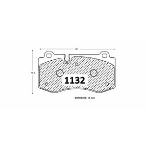 Pastillas de Freno Delanteras GTX CLASSIC P1132 Mercedes Benz S-400/550 07-10 - imagen 2