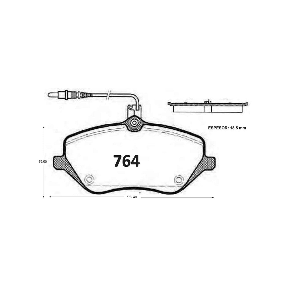 Pastillas de Freno Delanteras GTX CLASSIC P0764 Peugeot 407 04 - imagen 2