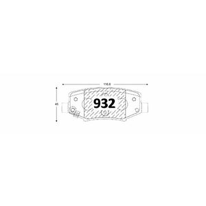 Pastillas de Freno GTX CLASSIC P0932 Jeep Wrangler Unlimited (2007–2017) - imagen 3
