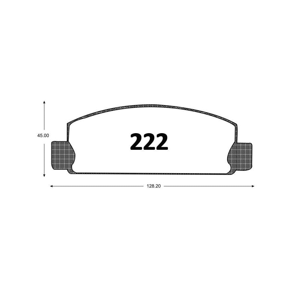 Pastillas de Freno Delanteras GTX CLASSIC P0222 Mazda 929 (1981–1986) - imagen 2