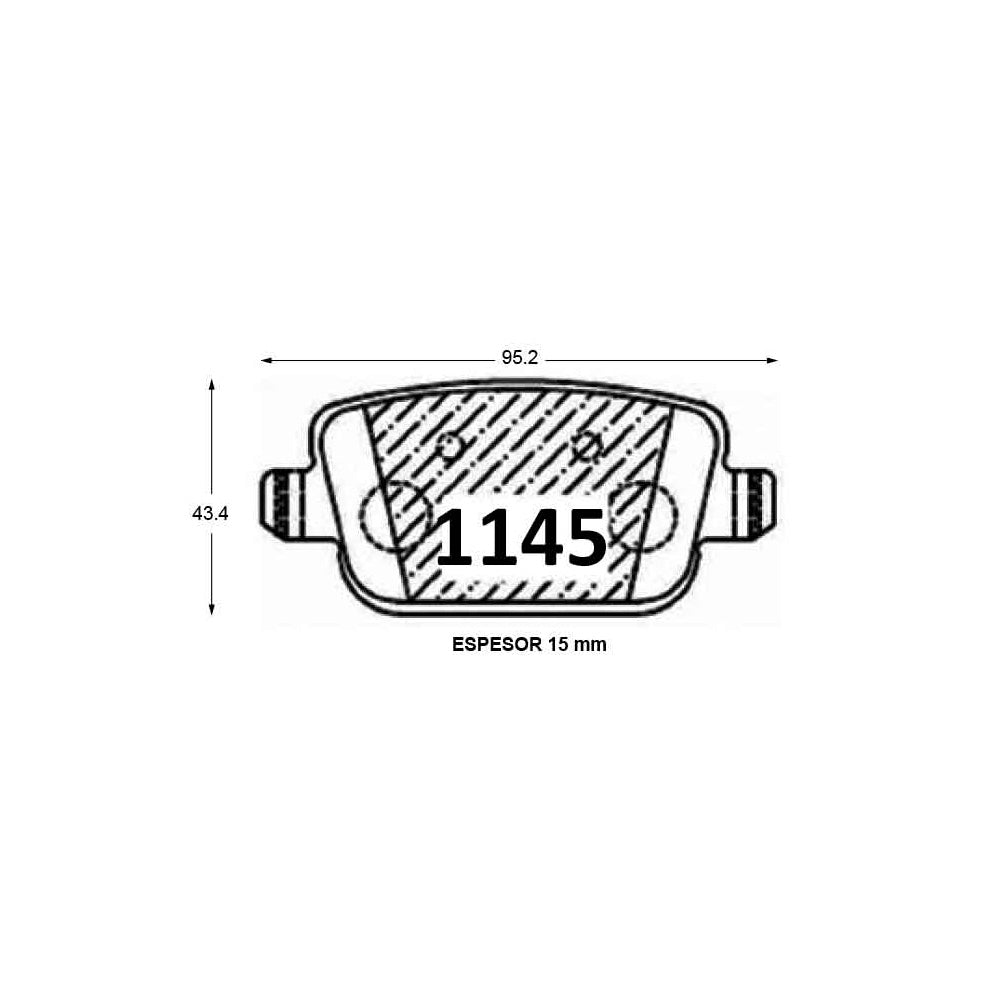 Pastillas de Freno Traseras GTX CLASSIC P1145 Land Rover 10 - imagen 3