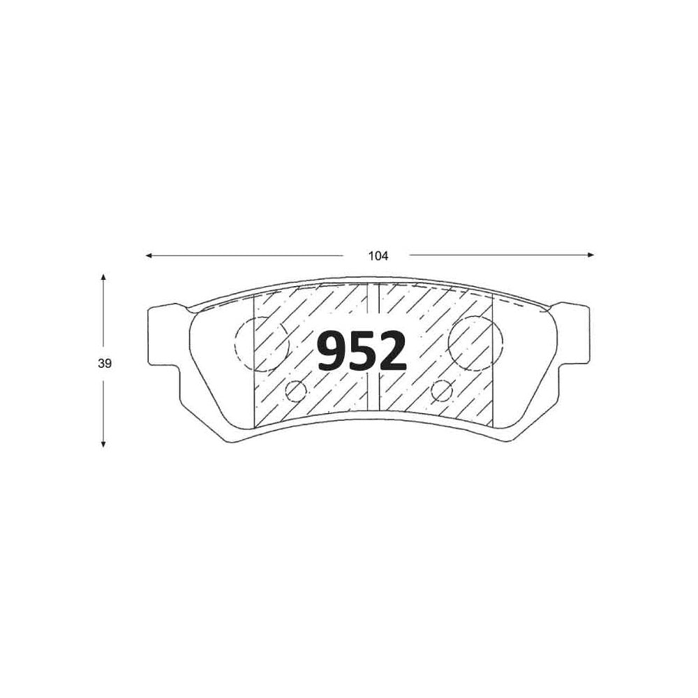 Pastillas de Freno ITAL BRAKES PM P0952 Chevrolet Optra Ii (2008–2014) - imagen 3