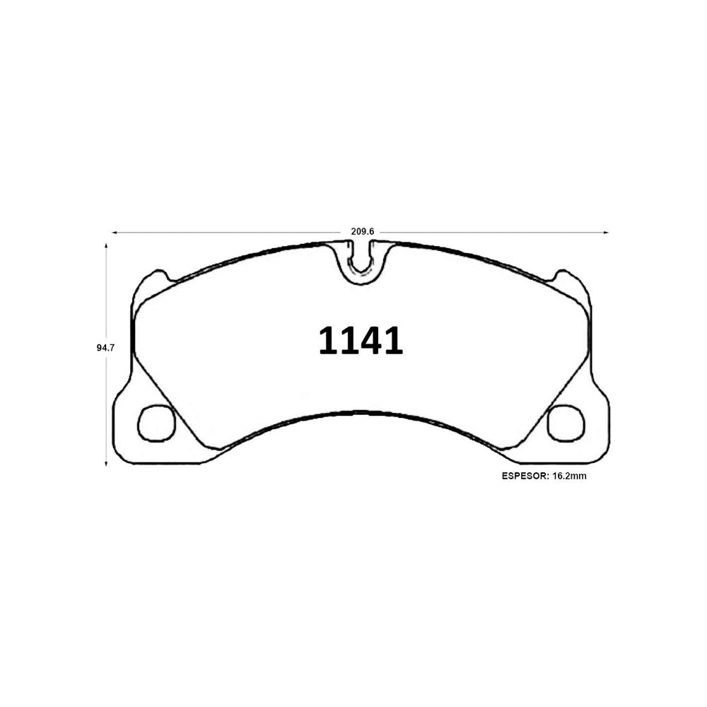 Pastillas de Freno Delanteras GTX CLASSIC P1141 Volkswagen - Porsche 08 - imagen 3
