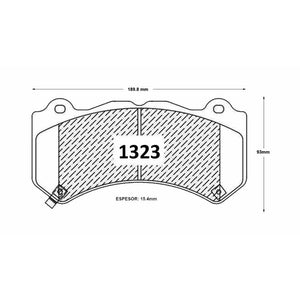 Pastillas de Freno Delanteras GTX CLASSIC P1323 Jeep Grand Cherokee Del 2015 - imagen 3