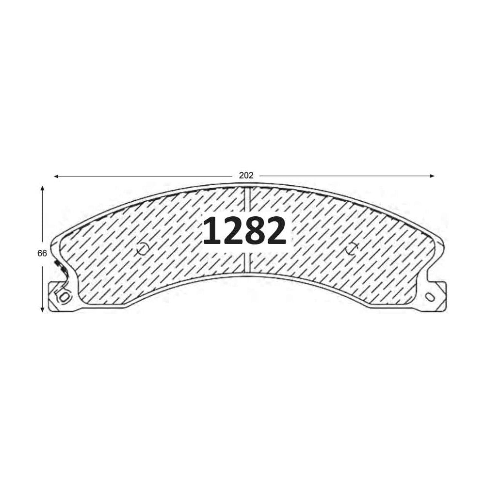 Pastillas de Freno Traseras GTX CLASSIC P1282 Chevrolet Silverado 2500/3500 2012- - imagen 2
