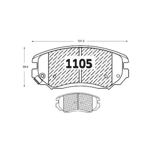 Pastillas de Freno Delanteras GTX CLASSIC P1105 Chevrolet Equinox 10 - imagen 3