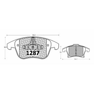 Pastillas de Freno Delanteras GTX CLASSIC P1287 Ford Fusion 2.0 (2014–2021) - imagen 3
