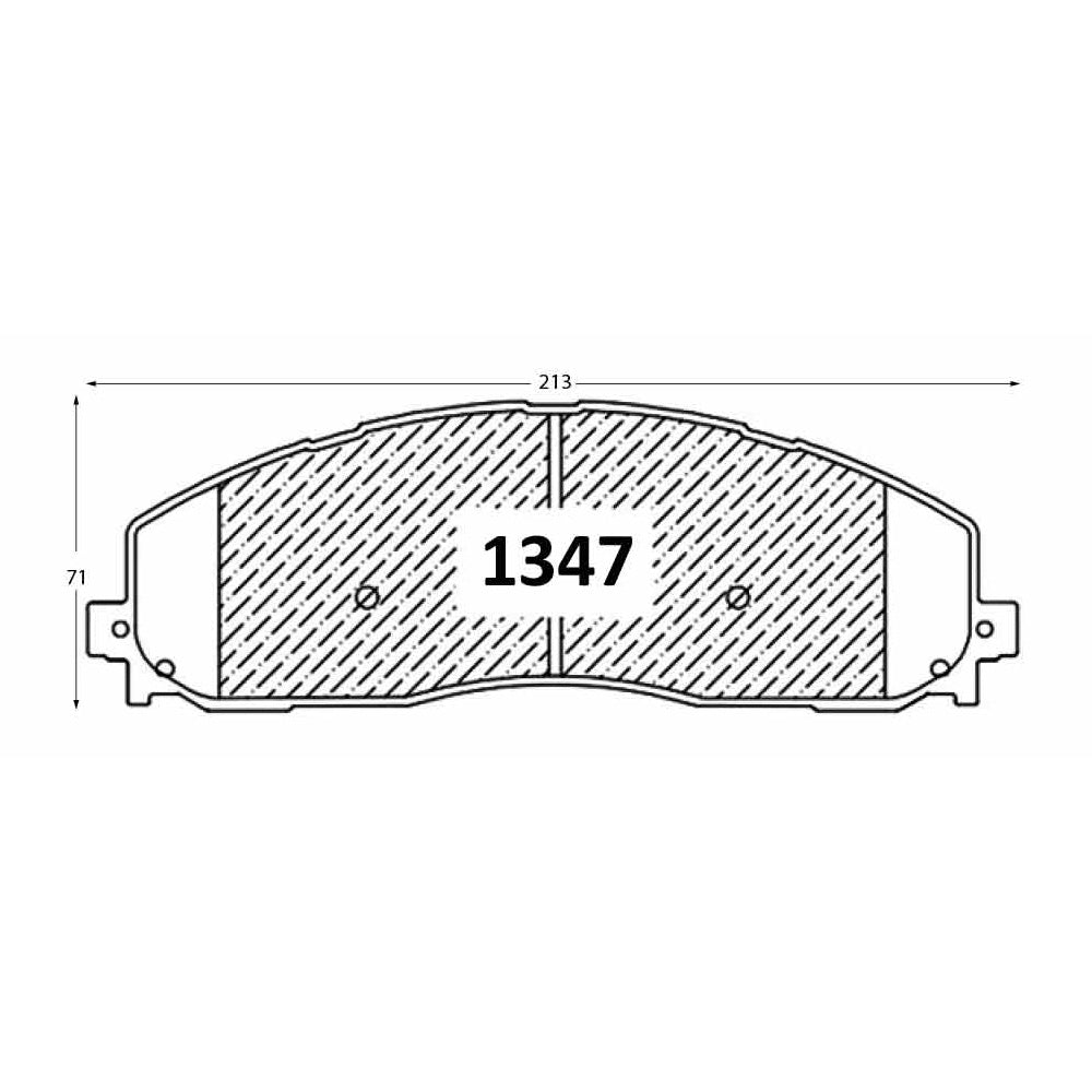Pastillas de Freno Delanteras GTX CLASSIC P1347 Ford F250 4x4 (2022) - imagen 2
