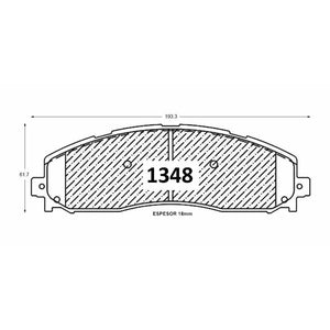 Pastillas de Freno Traseras GTX CLASSIC P1348 Ford F250 4x4 (2022) - imagen 3