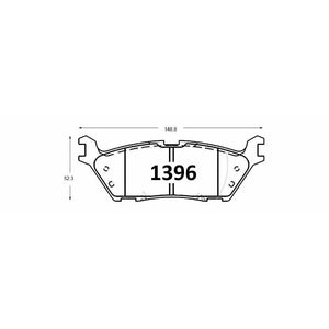 Pastillas de Freno Traseras GTX CLASSIC P1396 Ford F150 Xlt (2015–2022) - imagen 3
