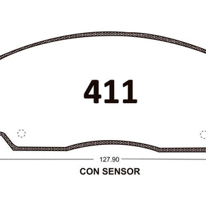 Pastillas de Freno GTX CLASSIC P0411 Daihatsu Feroza F (1989–2002) - imagen 3