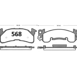 Pastillas de Freno GTX CLASSIC P0568 Chevrolet Cta C-20 79-86 - imagen 2