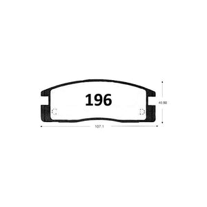 Pastillas de Freno Traseras GTX CLASSIC P0196 Isuzu Trooper - imagen 2