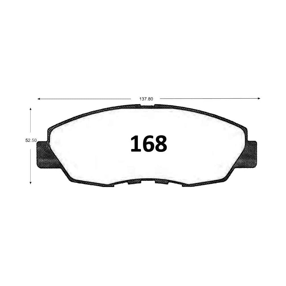 Pastillas de Freno GTX CLASSIC P0168 Subaru Impreza 1.8i (2000–2002) - imagen 3