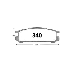 Pastillas de Freno Traseras GTX CLASSIC P0340 Subaru Legacy 2.0 (1993–1998) - imagen 2