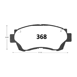 Pastillas de Freno GTX CLASSIC P0368 Toyota Celica 2.0 (1995–1996) - imagen 2