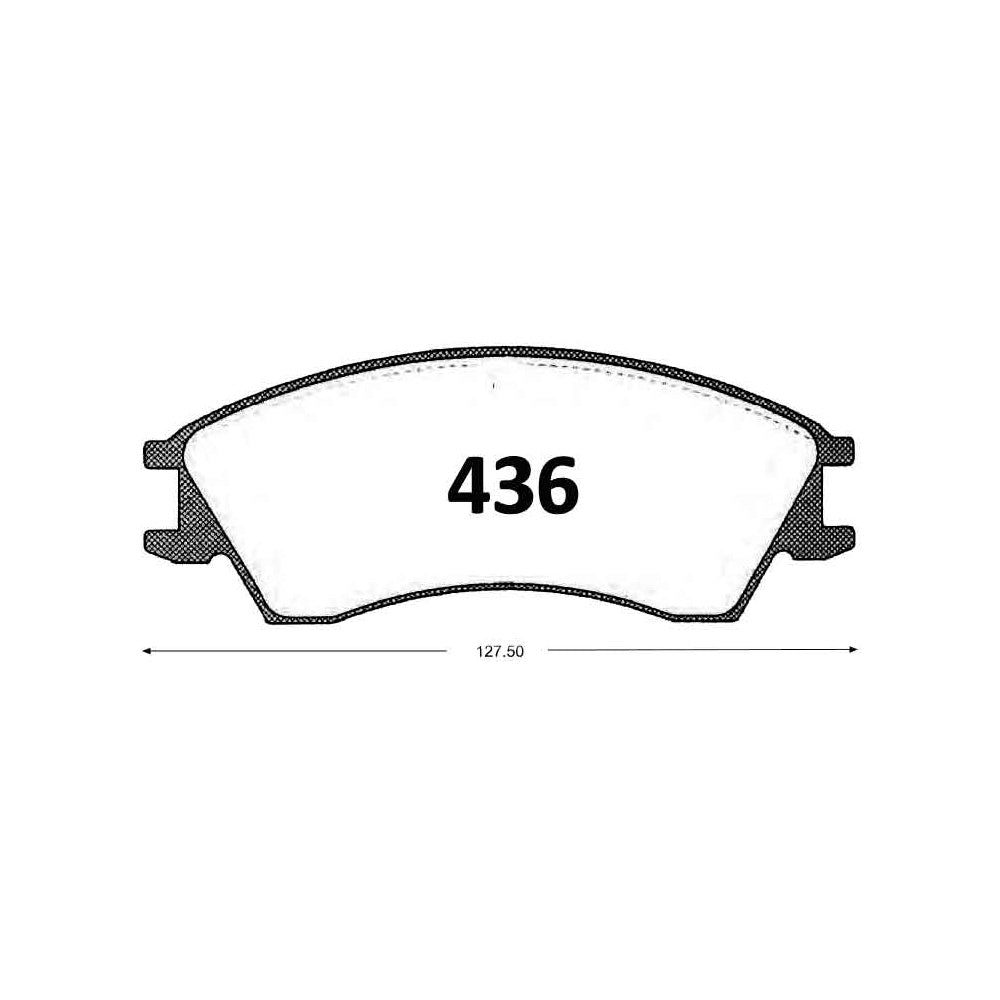 Pastillas de Freno GTX CLASSIC P0436 Subaru Justy 1.2 (1992–1995) - imagen 2
