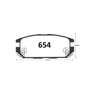 Pastillas de Freno GTX CLASSIC P0654 Mitsubishi 3000 T 91-94 - imagen 2