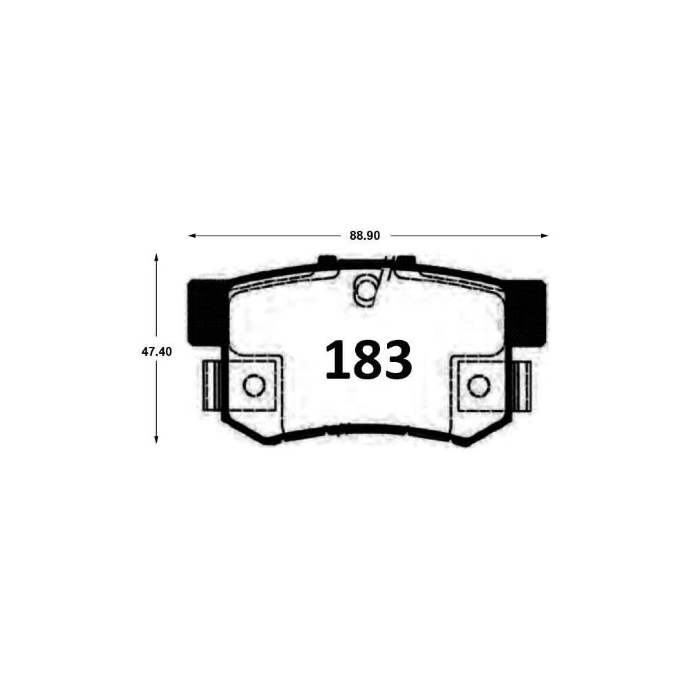 Pastillas de Freno Traseras GTX CLASSIC P0183 Great Wall H6 (2015–2019) - imagen 3