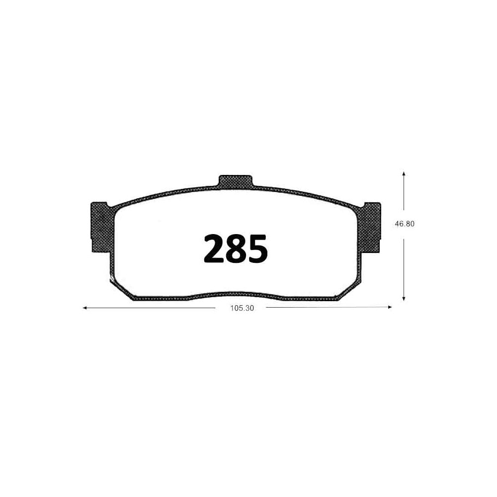 Pastillas de Freno Traseras GTX CLASSIC P0285 Nissan Sentra Ii (1999–2001) - imagen 3
