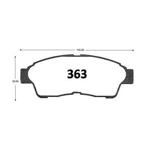Pastillas de Freno ITAL BRAKES PM P0363 Toyota Corolla 1.6 (1993–1994) - imagen 3