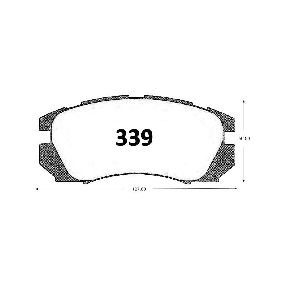 Pastillas de Freno GTX CLASSIC P0339 Subaru Legacy 1.8 (1990–1994) - imagen 2