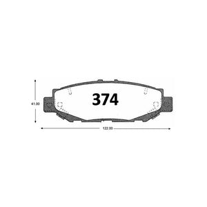 Pastillas de Freno GTX CLASSIC P0374 Toyota Supra Tr 94 - imagen 2