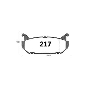 Pastillas de Freno Traseras GTX CLASSIC P0217 Mazda 626 Glx (1993–2002) - imagen 2