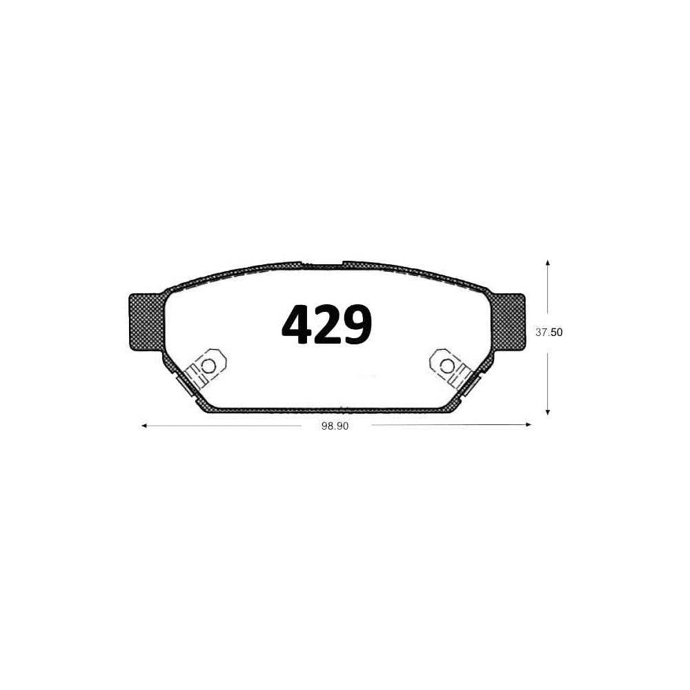 Pastillas de Freno GTX CLASSIC P0429 Mitsubishi Mirage 93 - imagen 3