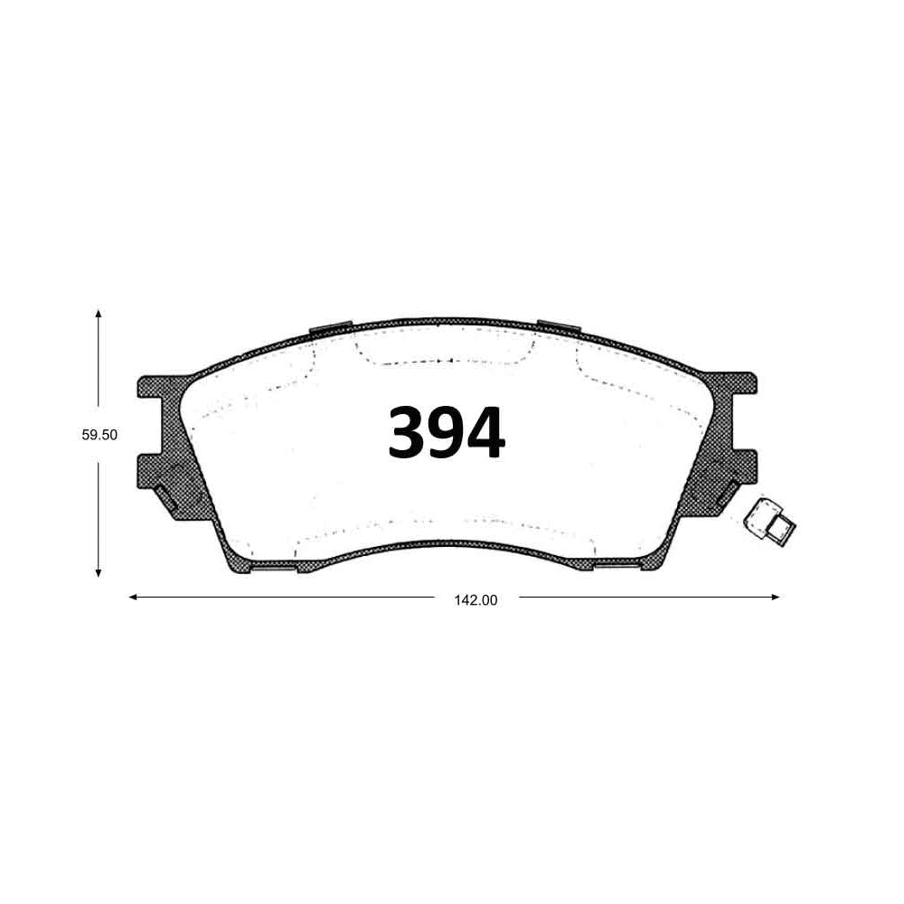 Pastillas de Freno GTX CLASSIC P0394 Mazda B 2500 (1997–1998) - imagen 3