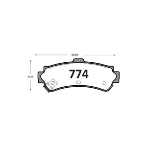 Pastillas de Freno GTX CLASSIC P0774 Nissan Sentra Ii (1996–2001) - imagen 2