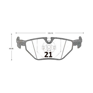 Pastillas de Freno Traseras GTX CLASSIC P0021 Bmw 520-525 88 - imagen 2
