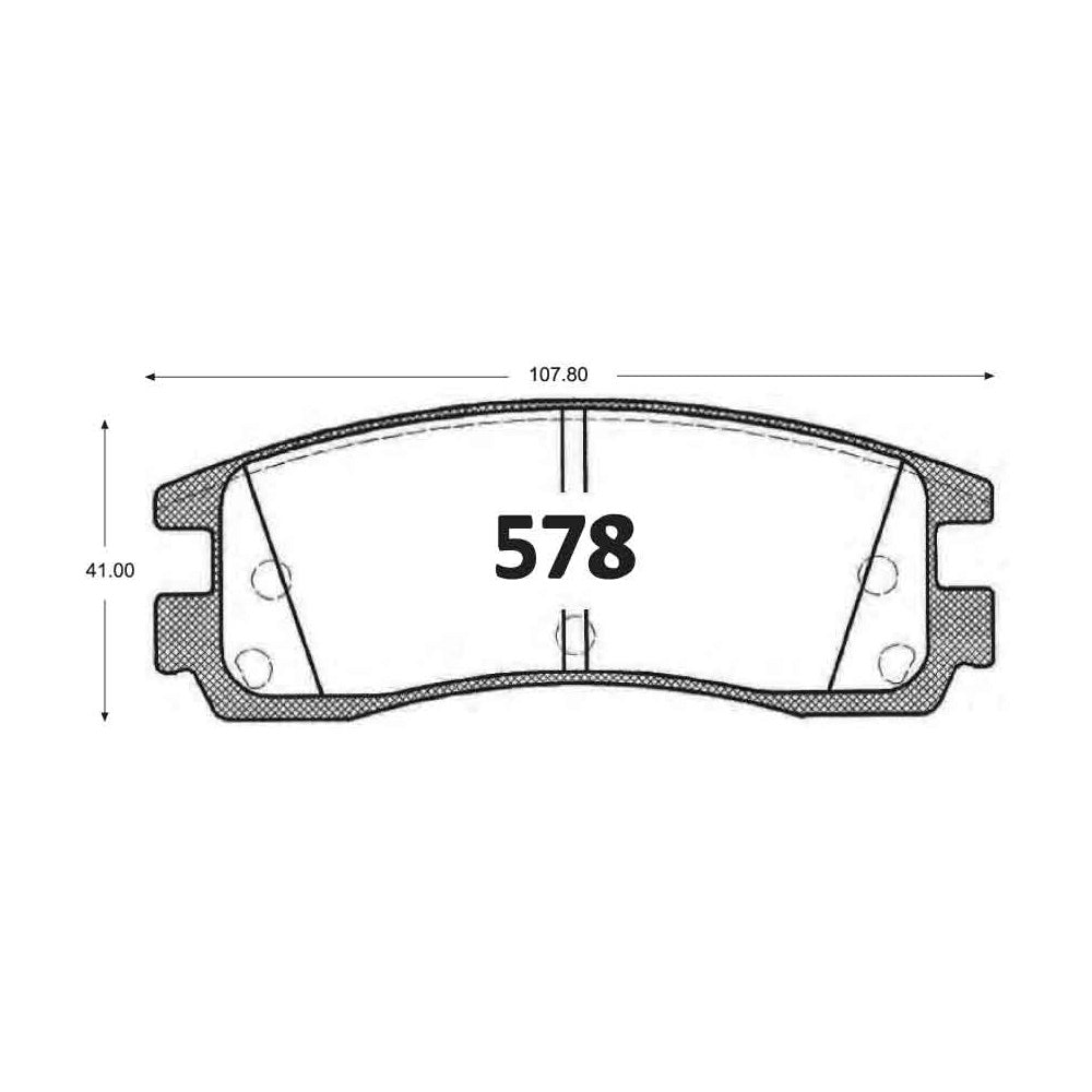 Pastillas de Freno GTX CLASSIC P0578 Chevrolet Venture/Impala T - imagen 2