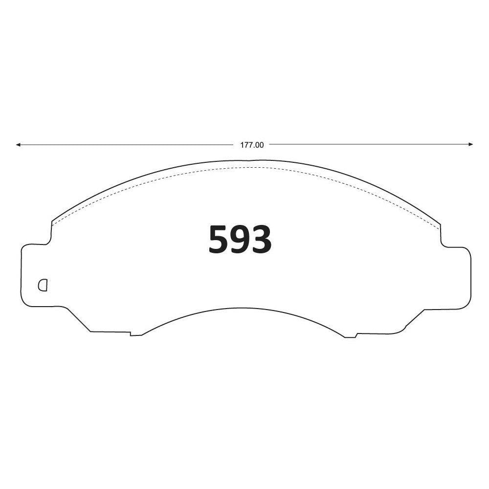 Pastillas de Freno GTX CLASSIC P0593 Nissan Van Truck 1400 - imagen 3