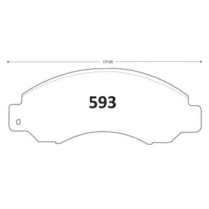 Pastillas de Freno GTX CLASSIC P0593 Nissan Van Truck 1400 - imagen 3