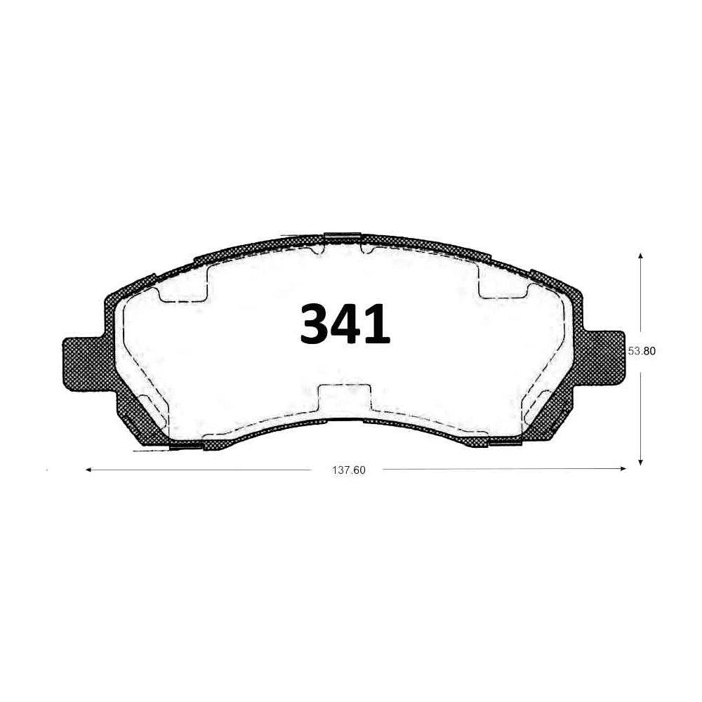 Pastillas de Freno GTX CLASSIC P0341 Subaru Legacy 2.0i (1998–2002) - imagen 3