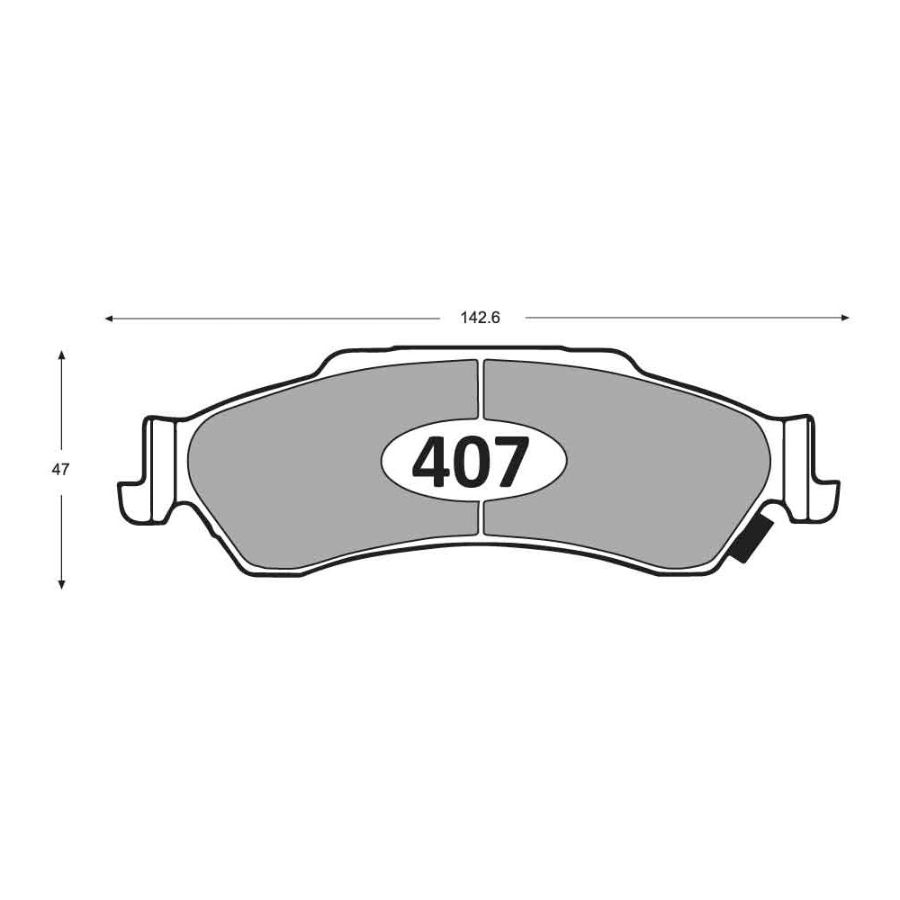 Pastillas de Freno GTX CLASSIC P0407 Chevrolet S-10-Blazer T 99- - imagen 3