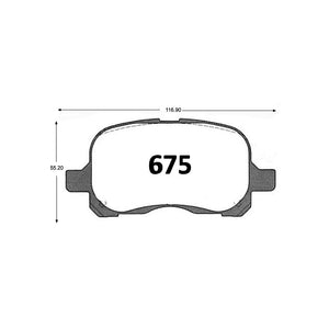Pastillas de Freno ITAL BRAKES PM P0675 Toyota Corolla Gli (1999–2000) - imagen 3