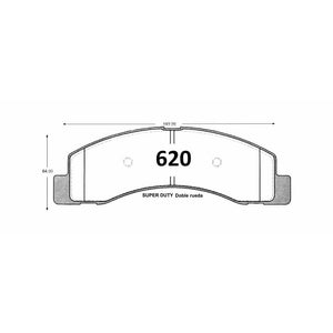 Pastillas de Freno GTX CLASSIC P0620 Ford F 350 (2001) - imagen 3