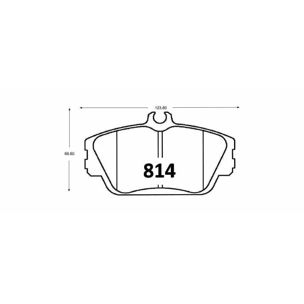 Pastillas de Freno Delanteras GTX CLASSIC P0814 Ford Taurus 03 - imagen 2