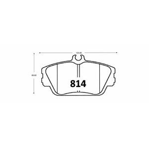 Pastillas de Freno Delanteras GTX CLASSIC P0814 Ford Taurus 03 - imagen 2