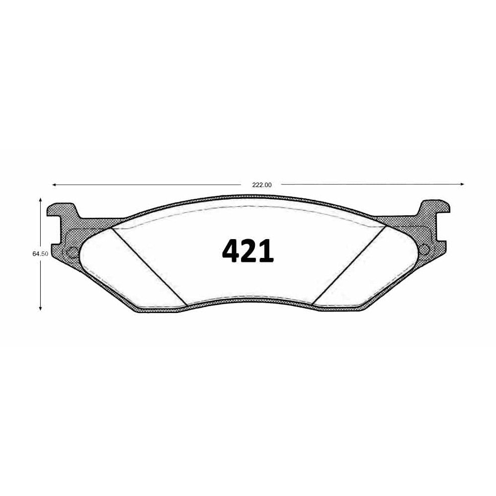 Pastillas de Freno GTX CLASSIC P0421 Ford F-450 D/T 99 - imagen 2