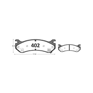Pastillas de Freno Delanteras GTX CLASSIC P0402 Chevrolet Silverado-1500-2500-3500 O Tr 00-07 - imagen 3