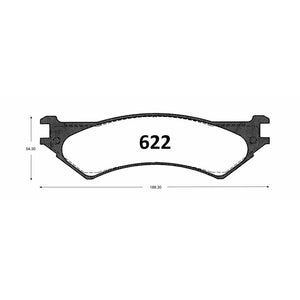 Pastillas de Freno GTX CLASSIC P0622 Ford E-250/350 T 99-02 - imagen 2
