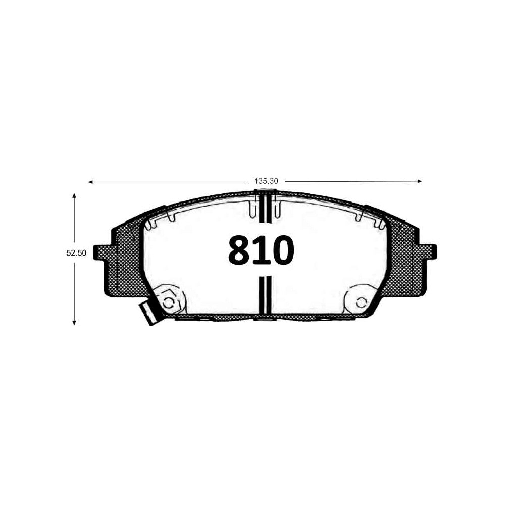 Pastillas de Freno GTX CLASSIC P0810 Honda Civic Si (2008–2011) - imagen 3