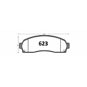 Pastillas de Freno Delanteras GTX CLASSIC P0623 Ford Ranger Xlt (2003–2009) - imagen 3