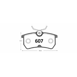 Pastillas de Freno GTX CLASSIC P0607 Ford Focus Clx (2003–2009) - imagen 3