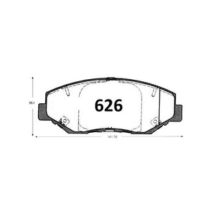 Pastillas de Freno GTX CLASSIC P0626 Honda Cr V (2003–2006) - imagen 3